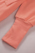 Batwing Sleeve Pocketed Henley Hoodie
